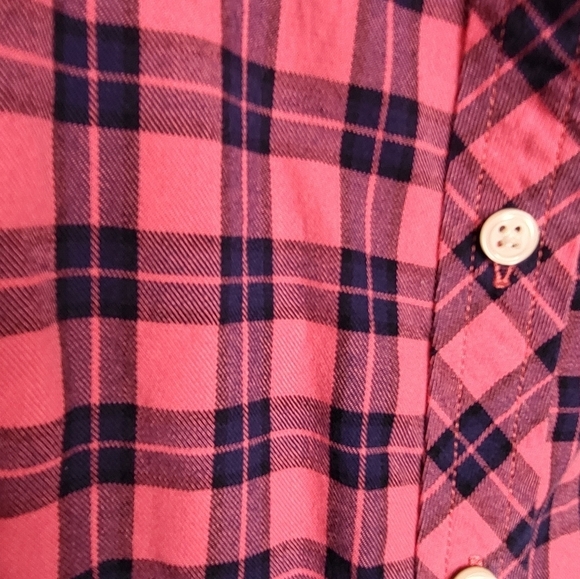 EUC Talbots Men's Plaid Button Down Shirt - Picture 3 of 7